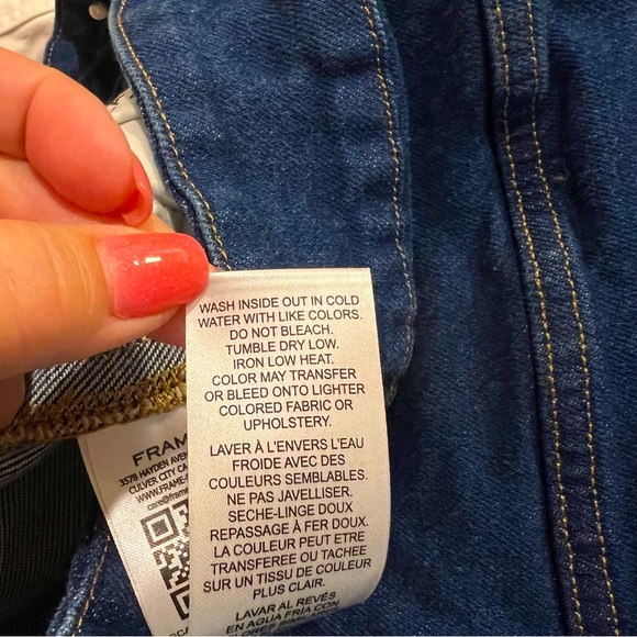 FRAME Le Hardy High Rise Wide Leg Jeans in Adele , medium wash, size 29 - Picture 14 of 15